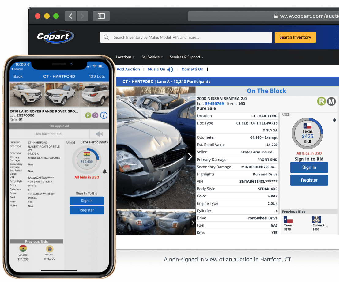 Copart Middle East Online Salvage And Used Vehicles Auctions