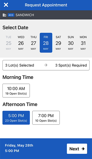 Copart Transportation App on smartphone and tablet